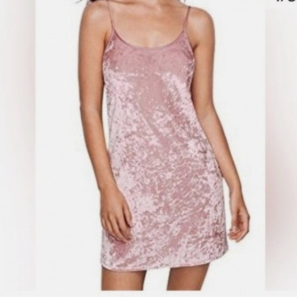 Victoria's Secret crushed Velvet slip dress